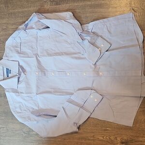 Vince Camuto Slim Fit Size 16 34/35 Lavender Dress Shirt